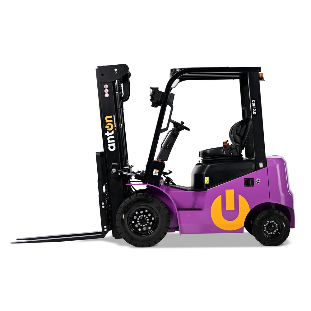 N° de l'image du produit 1 : AntOn by Jungheinrich chariot élévateur électrique CBH 2.0 avec mât télescopique double, hauteur de levage 3 300 mm, capacité de charge 2 000 kg, y compris chargeur externe 80 V, 100 A, CEE, 5 broches