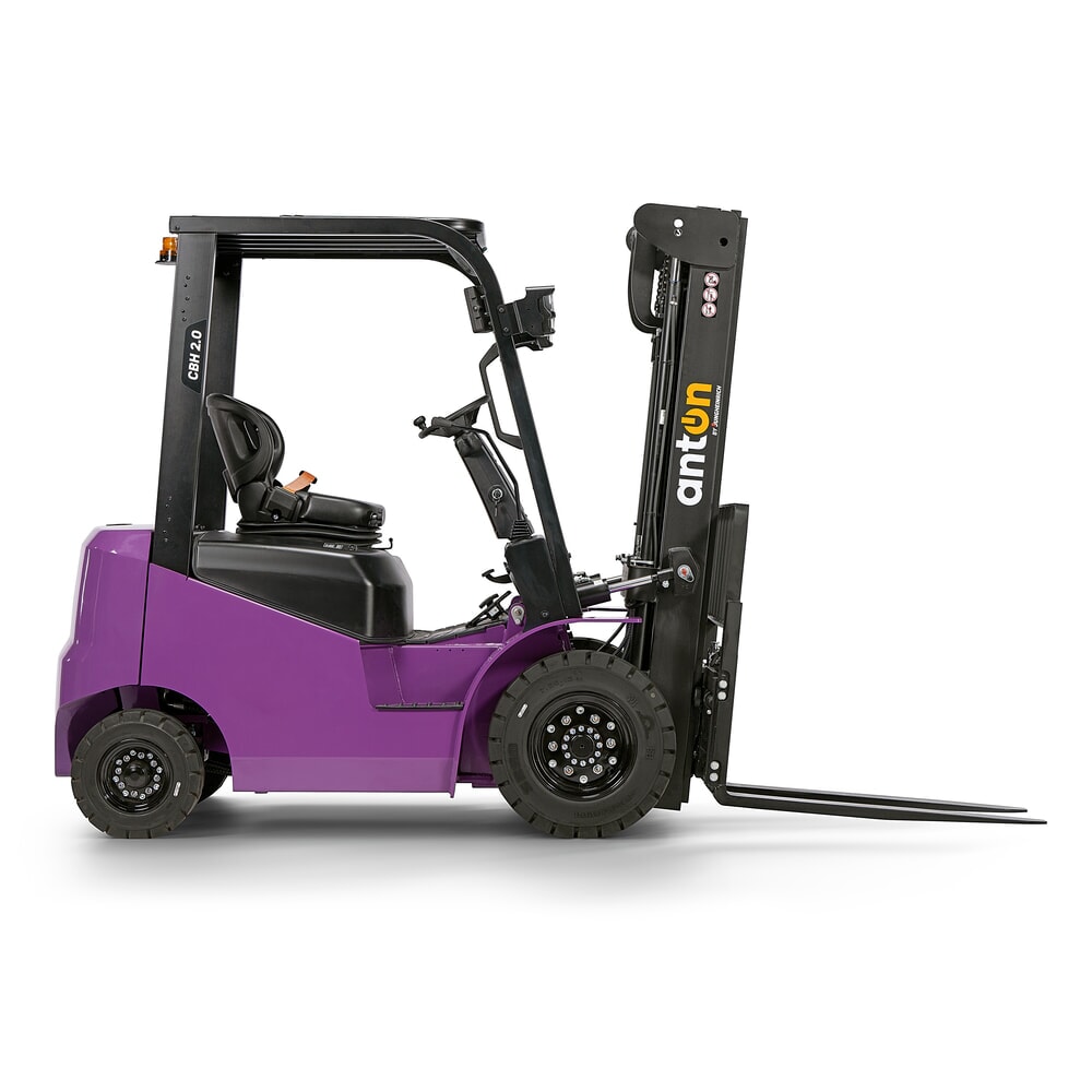 N° de l'image du produit 6 : AntOn by Jungheinrich chariot élévateur électrique CBH 2.0 avec mât télescopique double, hauteur de levage 3 300 mm, capacité de charge 2 000 kg, y compris chargeur externe 80 V, 100 A, CEE, 5 broches