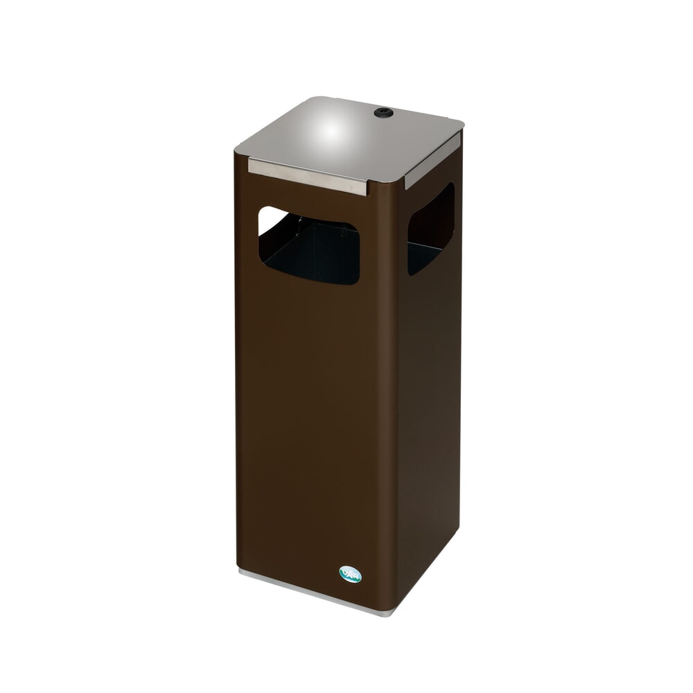 N° de l'image du produit 2 : Collecteur de recyclage VAR® WSG 25R, pour l’extérieur, avec 3 batteries rechargeables, volume 22 litres, brun sépia
