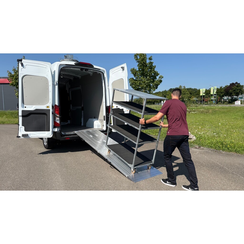 Rails de chargement, pliables, capacité de charge 975 kg/pce, l x L 800 x 2 045 mm N° de l'image du produit 5 : Rails de chargement, pliables, capacité de charge 975 kg/pce, l x L 800 x 2 045 mm