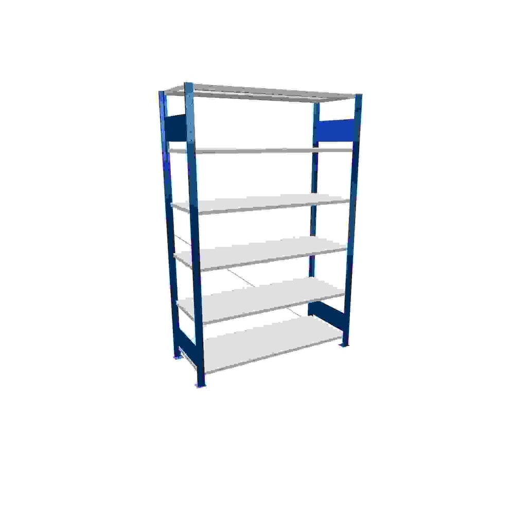SCHULTE Rayonnage à tablettes bleu gentiane / gris clair avec 6 tablettes en tôle d’acier, charge par tablette 150 kg, HxlxP 2 000 x 1 360 x 536 mm Illustration du produit: SCHULTE Rayonnage à tablettes bleu gentiane / gris clair avec 6 tablettes en tôle d’acier, charge par tablette 150 kg, HxlxP 2 000 x 1 360 x 536 mm