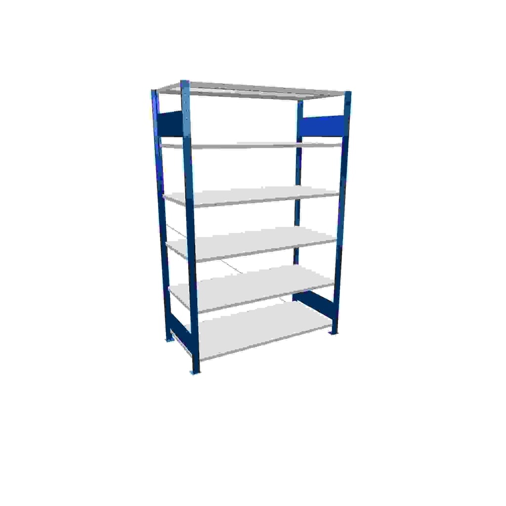 SCHULTE Rayonnage à tablettes bleu gentiane / gris clair avec 6 tablettes en tôle d’acier, charge par tablette 150 kg, HxlxP 2 000 x 1 360 x 636 mm Illustration du produit: SCHULTE Rayonnage à tablettes bleu gentiane / gris clair avec 6 tablettes en tôle d’acier, charge par tablette 150 kg, HxlxP 2 000 x 1 360 x 636 mm