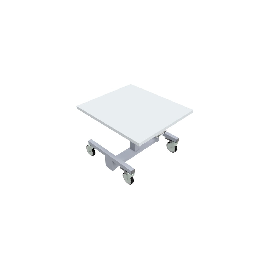 N° de l'image du produit 3 : Rocholz Höhenverstellbarer Packtisch, elektrisch, mobil, HxBxT 554–854 mm x 700 mm x 800 mm