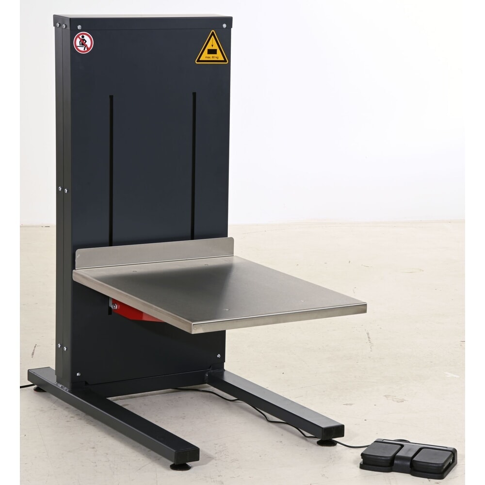 Illustration du produit: Rocholz Höhenverstellbarer Packtisch, elektrisch, stationär, HxBxT 360 - 860 mm x 450 mm x 856 mm