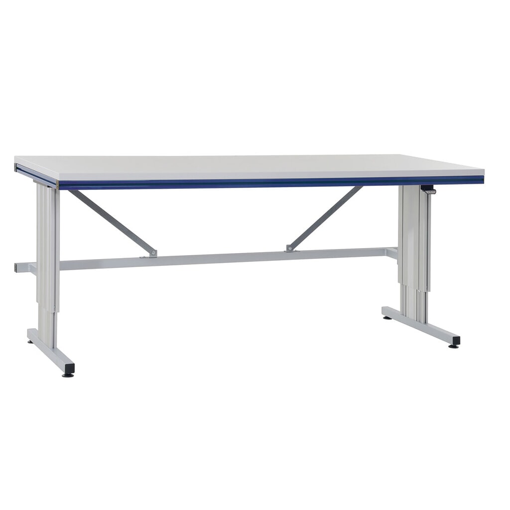N° de l'image du produit 1 : Rocholz Höhenverstellbarer Packtisch SYSTEM FLEX, elektrisch, HxBxT 720–1120 mm x 1200 mm x 800 mm