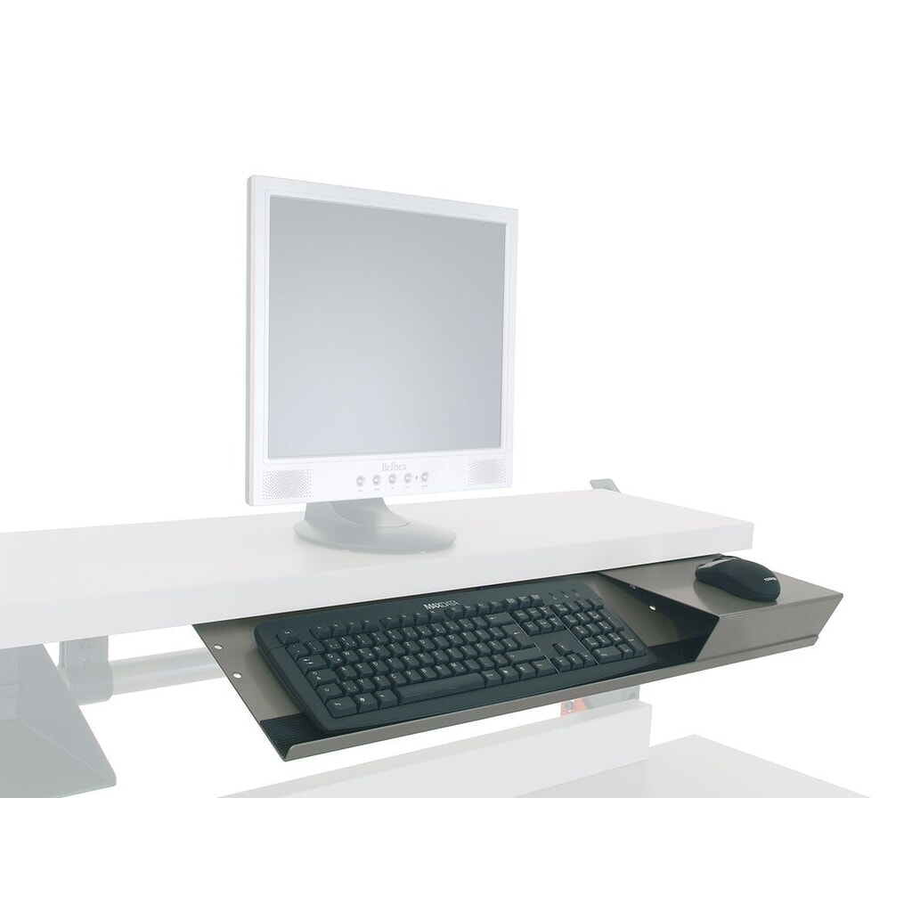 Illustration du produit: Tastatur- und Mausablage für Rocholz Packtisch SYSTEM 2000, HxBxT 20 mm x 760 mm x 210 mm