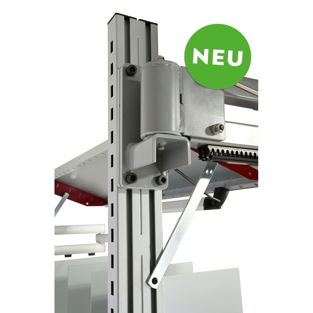 Illustration du produit: Rocholz-Profil mit Lochung, Heavy Duty, für Rocholz Packtisch SYSTEM FLEX, HxBxT 1725 mm x 40 mm x 80 mm
