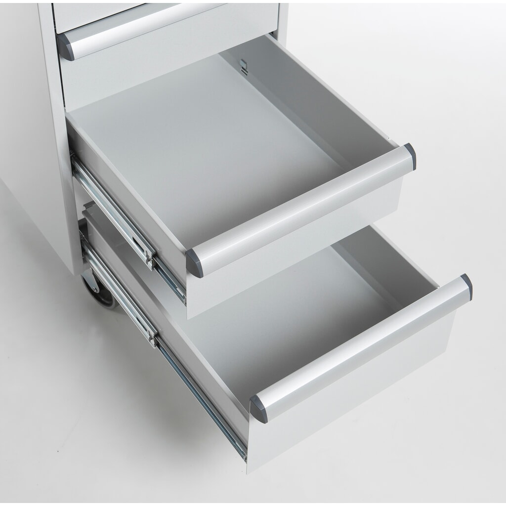Bloc-tiroirs TRESTON 45/56-2 standard, ESD, H x l x P 700 x 450 x 520 mm, tiroirs : 2x 100 mm, 2x 150 mm, avec roulettes N° de l'image du produit 3 : Bloc-tiroirs TRESTON 45/56-2 standard, ESD, H x l x P 700 x 450 x 520 mm, tiroirs : 2x 100 mm, 2x 150 mm, avec roulettes