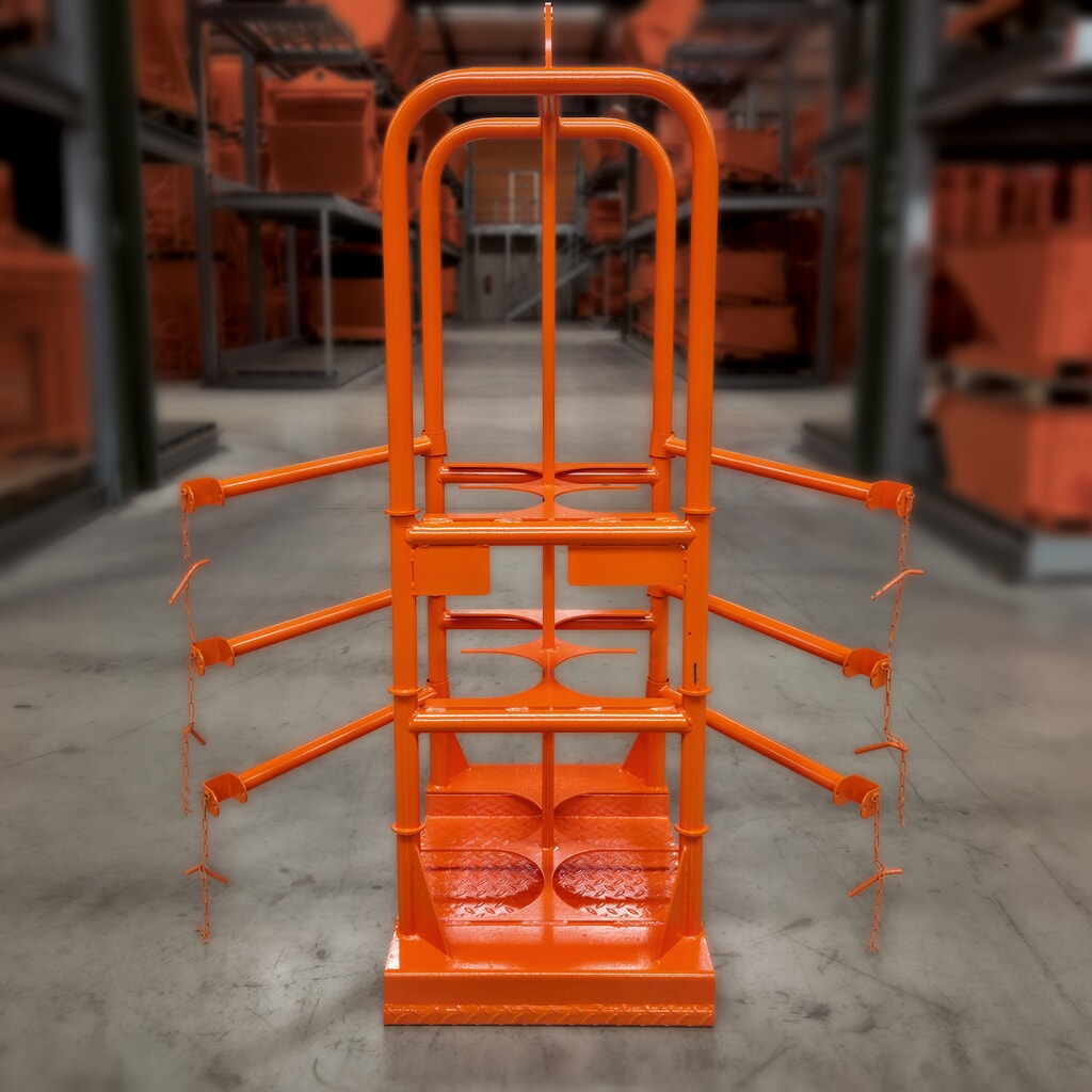 N° de l'image du produit 3 : Panier pour bouteilles de gaz Eichinger®, 4 bouteilles ø 250 mm, orangé pur