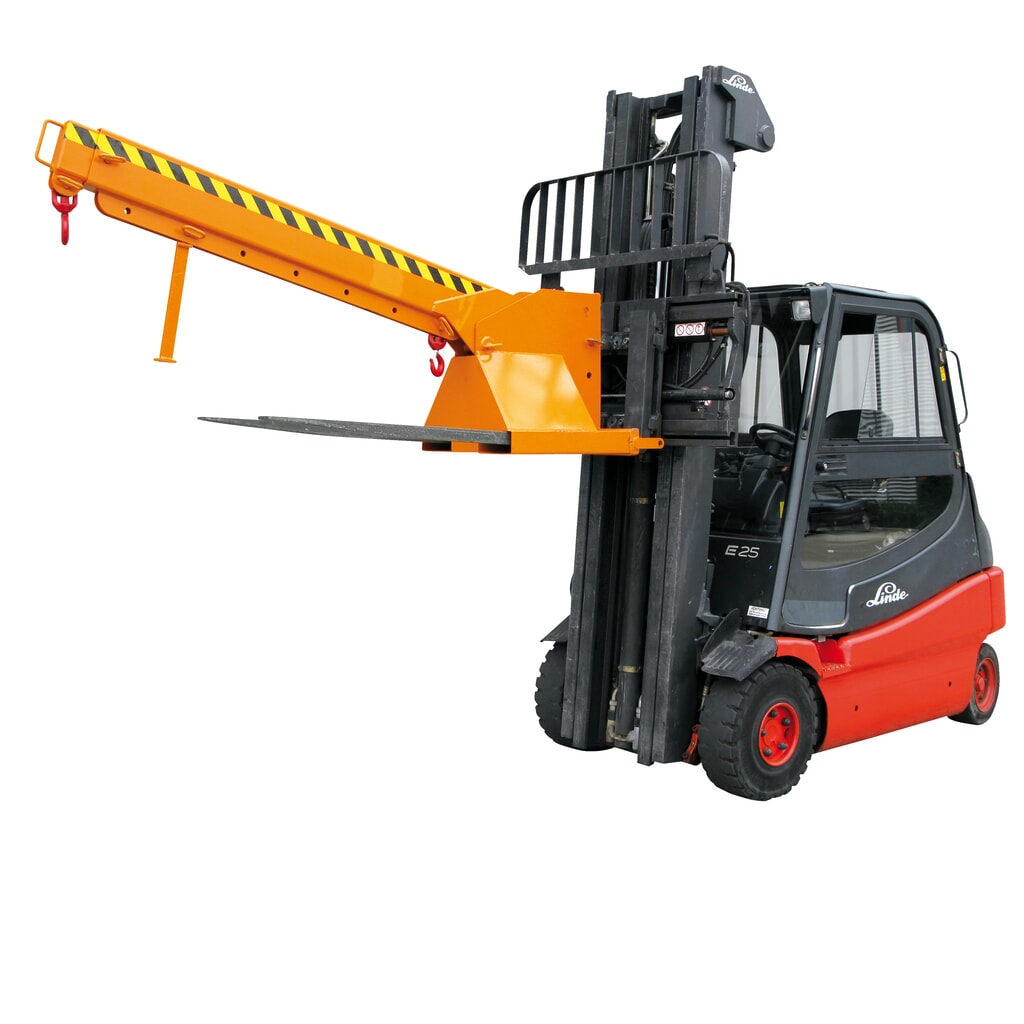 Eichinger® Bras de grue télescopique et réglable en hauteur, 2 500 kg, orangé pur N° de l'image du produit 6 : Eichinger® Bras de grue télescopique et réglable en hauteur, 2 500 kg, orangé pur