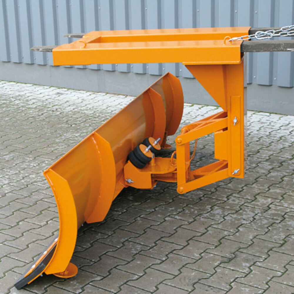 N° de l'image du produit 3 : Eichinger® Lame de chasse-neige avec compensation de niveau, entrée de fourche en haut Largeur de lame 1 500 mm orangé pur, acier