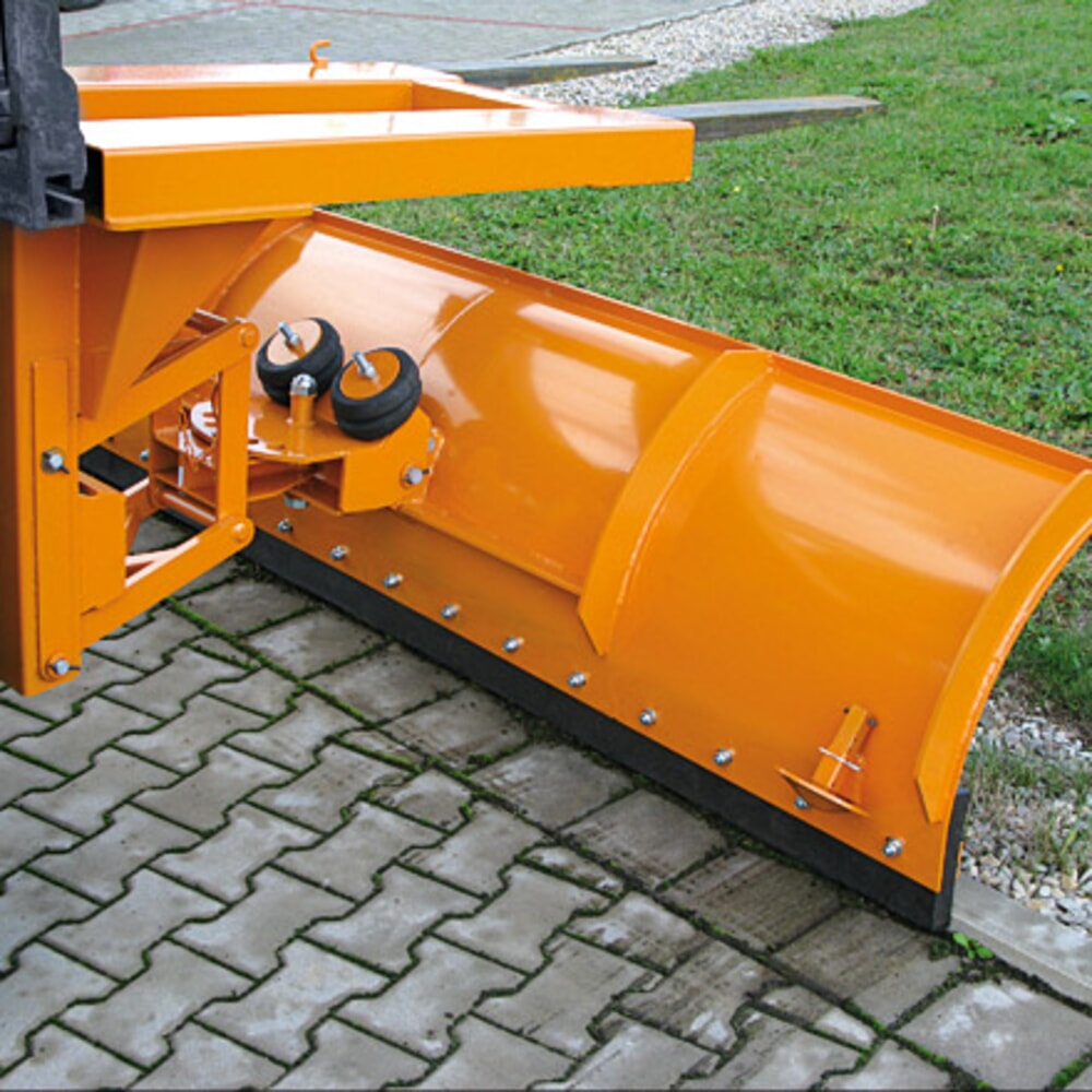 N° de l'image du produit 4 : Eichinger® Lame de chasse-neige avec compensation de niveau, entrée de fourche en haut Largeur de lame 1 500 mm orangé pur, acier