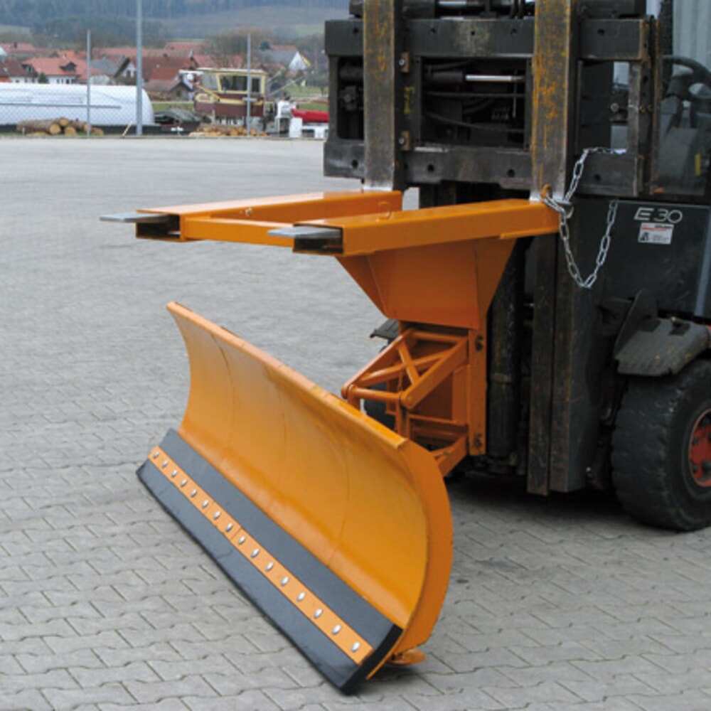 N° de l'image du produit 5 : Eichinger® Lame de chasse-neige avec compensation de niveau, entrée de fourche en haut Largeur de lame 1 500 mm orangé pur, acier