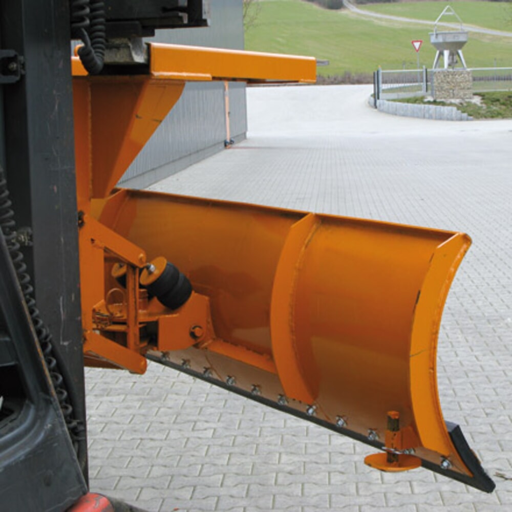 N° de l'image du produit 6 : Eichinger® Lame de chasse-neige avec compensation de niveau, entrée de fourche en haut Largeur de lame 1 500 mm orangé pur, acier