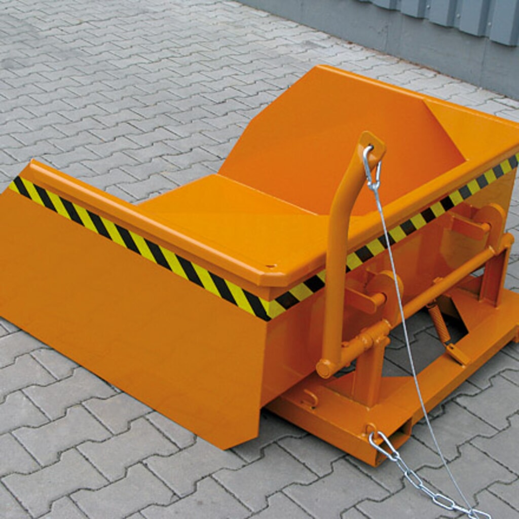 Eichinger® Pelle godet avec passage de fourche pour chariot élévateur, 1 500 kg, 300 litres orangé pur N° de l'image du produit 3 : Eichinger® Pelle godet avec passage de fourche pour chariot élévateur, 1 500 kg, 300 litres orangé pur