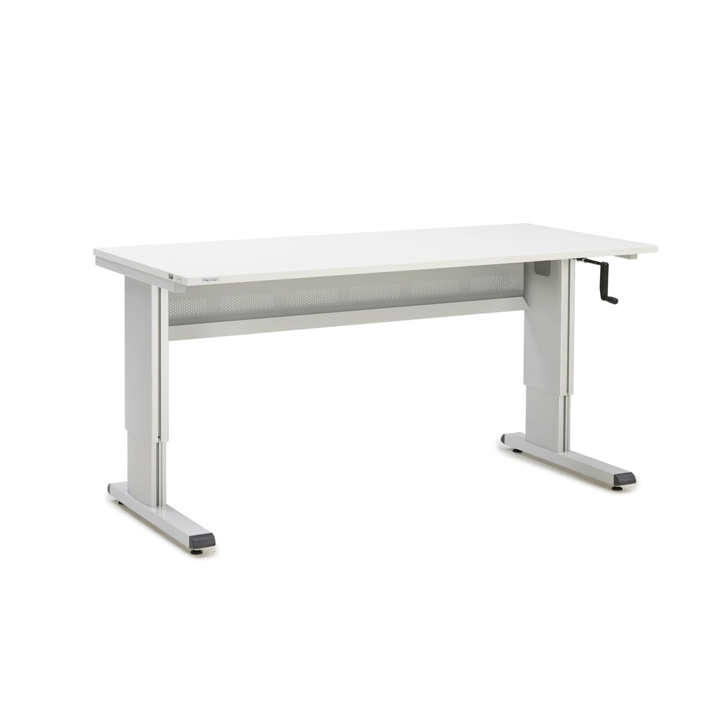 Table de travail TRESTON, type WB, réglable en hauteur, manivelle, L x P 1 800 x 800 mm Illustration du produit: Table de travail TRESTON, type WB, réglable en hauteur, manivelle, L x P 1 800 x 800 mm