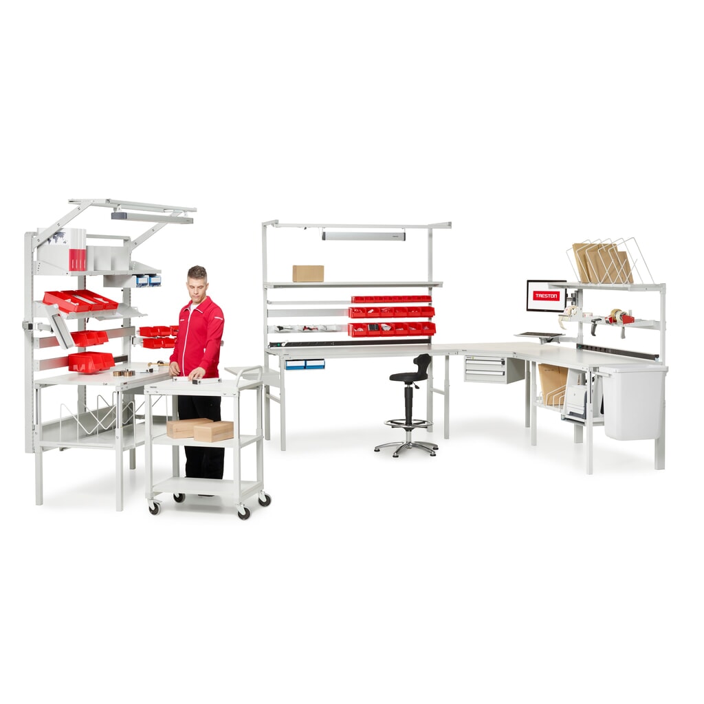 Bras pivotant pour écran plat pour table de travail TRESTON de type WB N° de l'image du produit 3 : Bras pivotant pour écran plat pour table de travail TRESTON de type WB