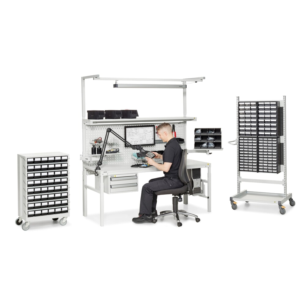 N° de l'image du produit 4 : Kit de roulettes directrices pour système de rangement TRESTON 2440/4840, ESD