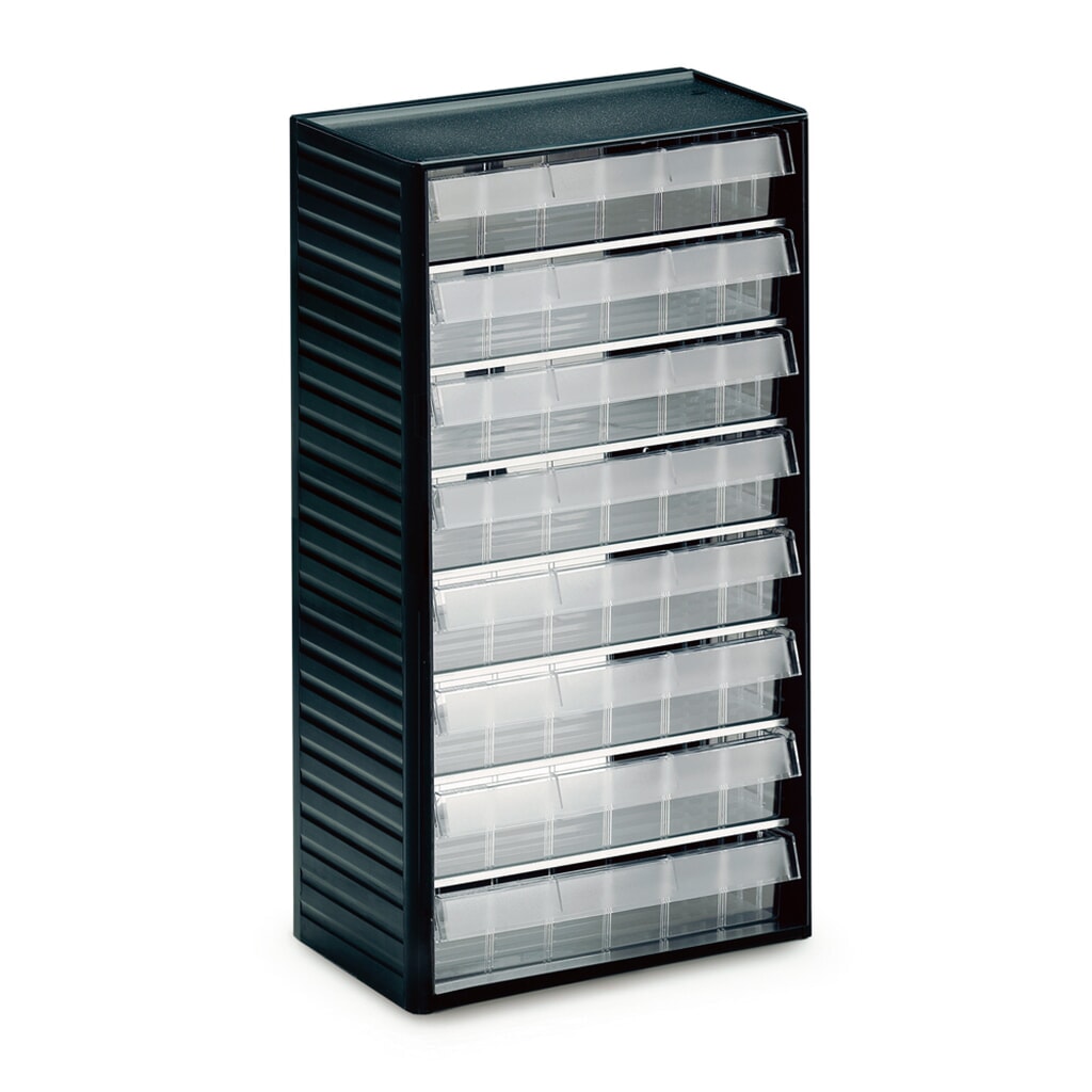 Système de rangement pour petites pièces Premium, hauteur 550 mm, 8 tiroirs Illustration du produit: Système de rangement pour petites pièces Premium, hauteur 550 mm, 8 tiroirs
