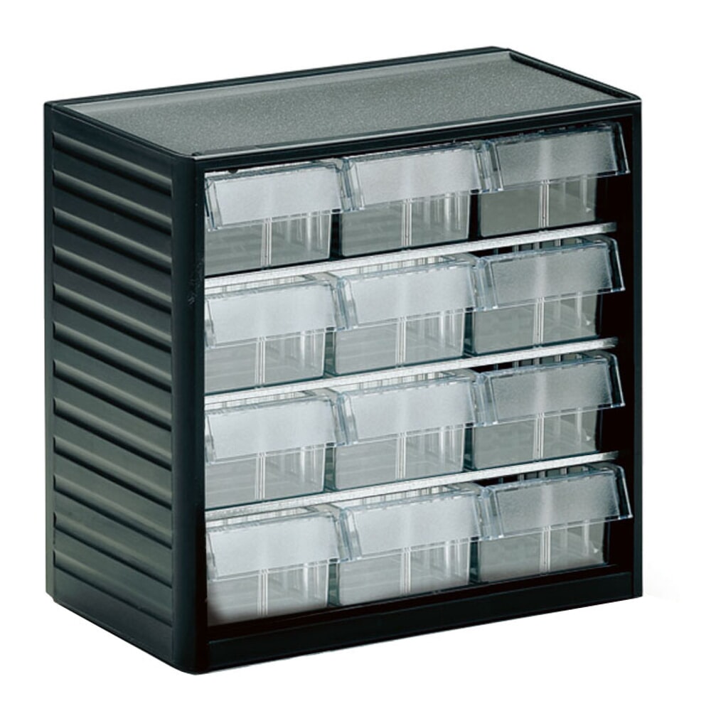 N° de l'image du produit 1 : Système de rangement pour petites pièces Premium, hauteur 290 mm, 12 tiroirs, largeur 92 mm