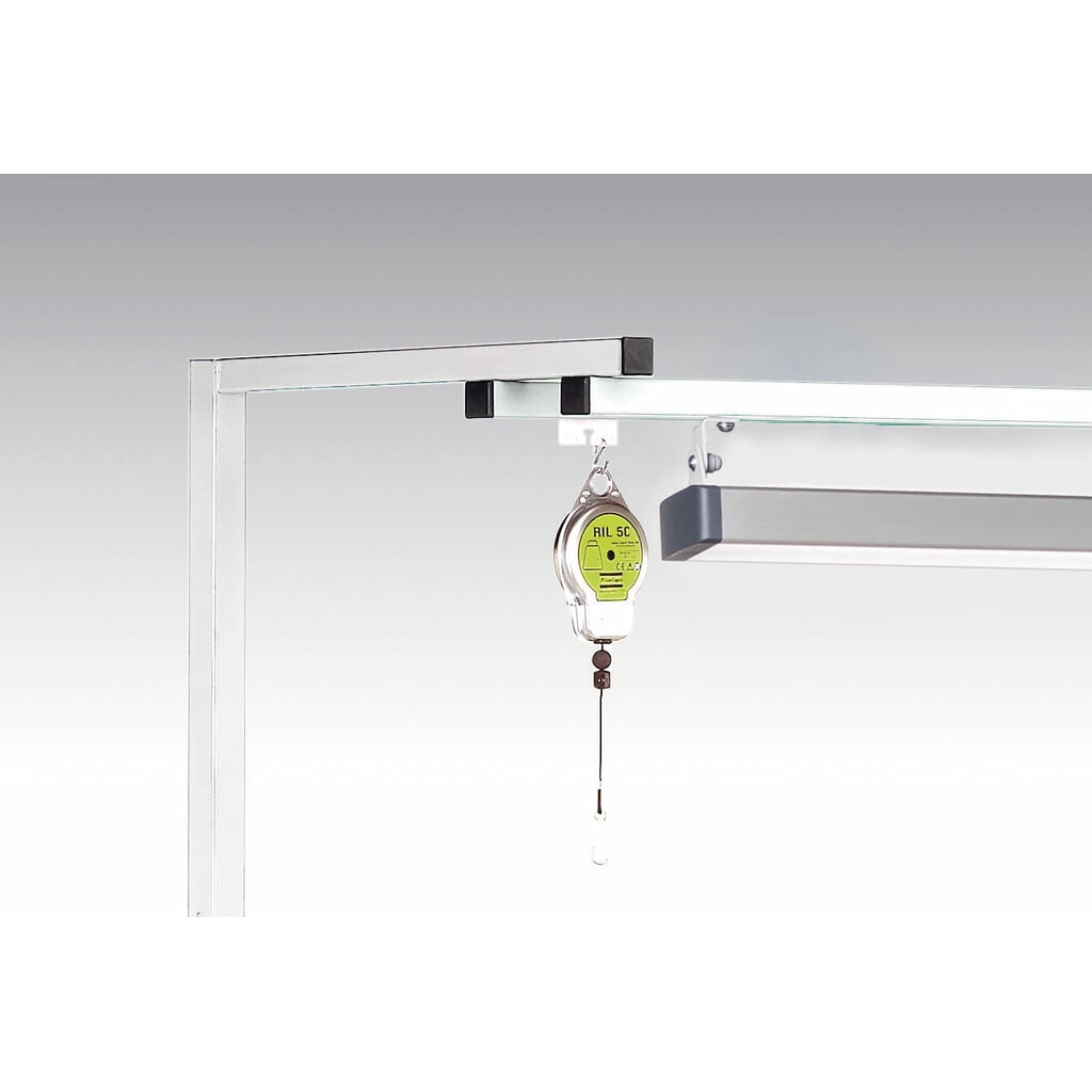 N° de l'image du produit 3 : Porte-outils et rampe lumineuse pour tables de travail, largeur 1 500 mm