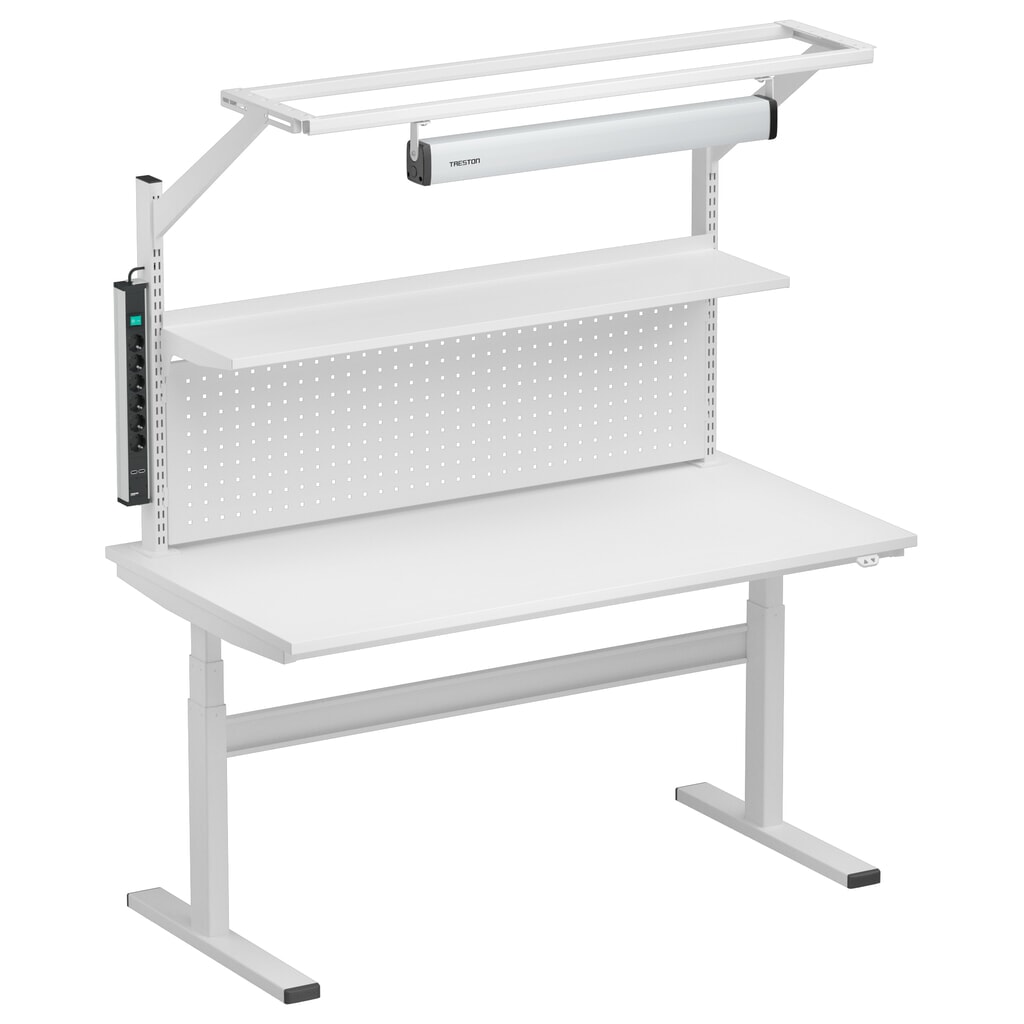 N° de l'image du produit 5 : Montants perforés pour table de travail TRESTON TED, avec bride, hauteur 790 mm, 2 pcs/UV