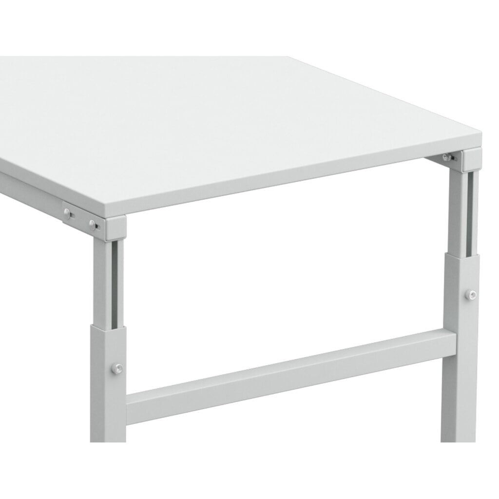 N° de l'image du produit 4 : Table d’angle d’appoint pour système de poste de travail, réglable en hauteur, capacité de charge 150 kg, l x P 1 000 x 500 mm