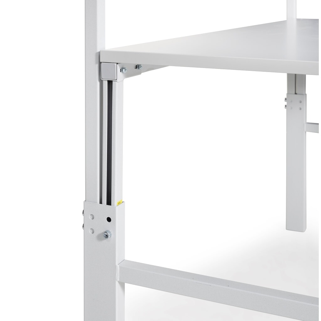 N° de l'image du produit 3 : TRESTON Table de travail avec tablette surélevée, réglable en hauteur, capacité de charge 300 kg, lxP 1 500 x 900 mm