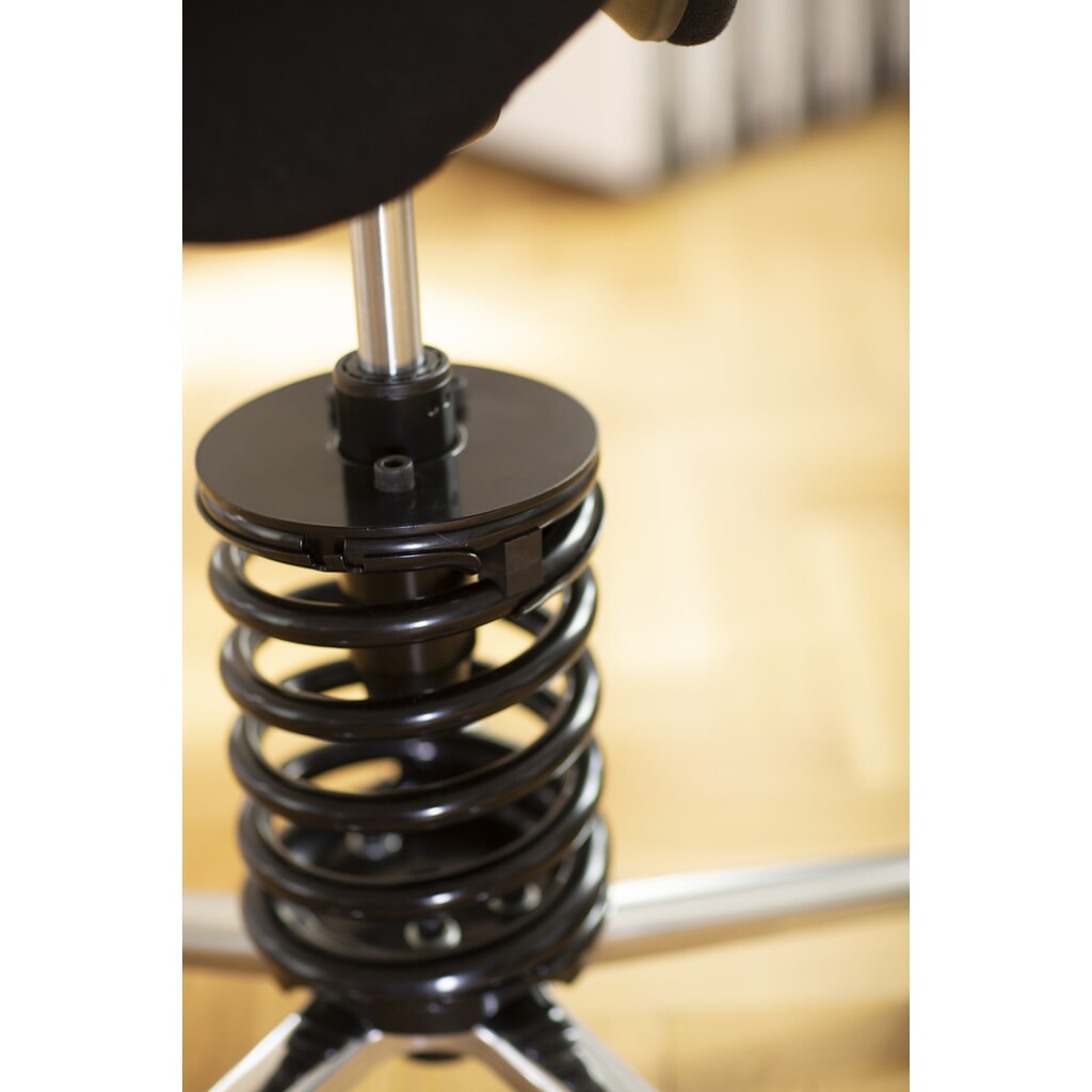 N° de l'image du produit 4 : meychair Drehhocker Assistant Pro A34, stufenlos höhenverstellbar, Aluminiumgestell, Stoffsitz, Sitzhöhe 600 mm – 670 mm, Sitz-Stop-Rollen