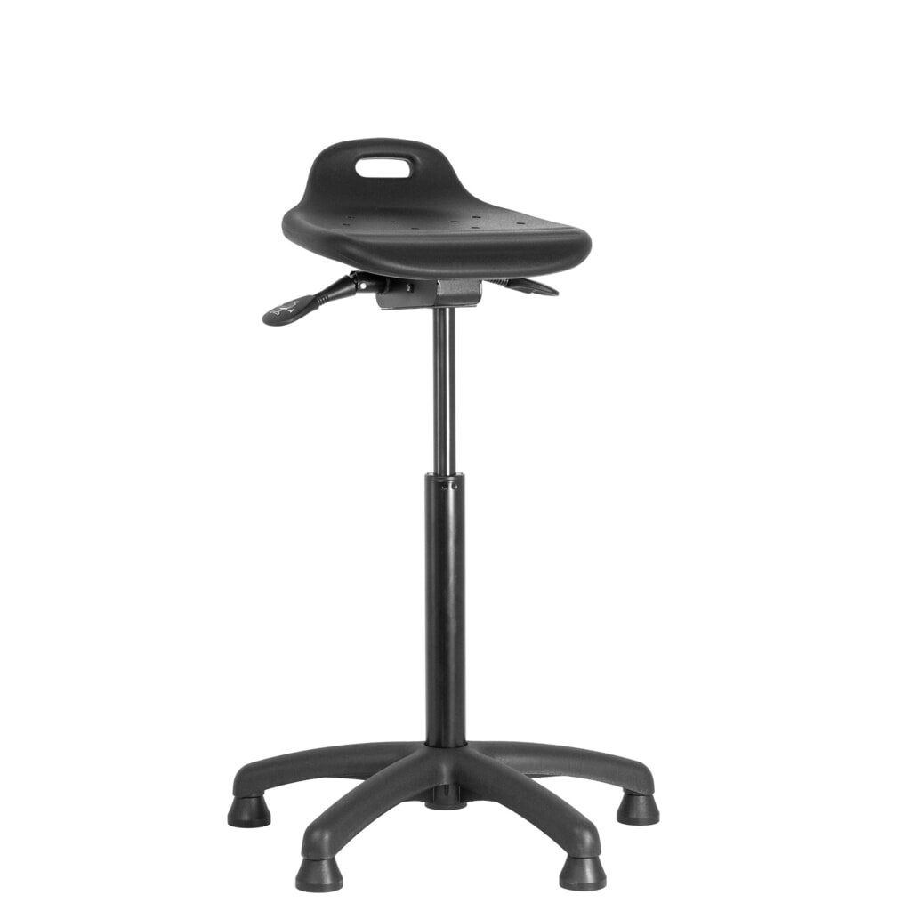 meychair Stehhilfe Futura Basic AF0, stufenlos höhenverstellbar, Kunststoffgestell, Polyurethan-Schaumsitz, Sitzhöhe 610 mm – 880 mm, Gleiter Illustration du produit: meychair Stehhilfe Futura Basic AF0, stufenlos höhenverstellbar, Kunststoffgestell, Polyurethan-Schaumsitz, Sitzhöhe 610 mm – 880 mm, Gleiter