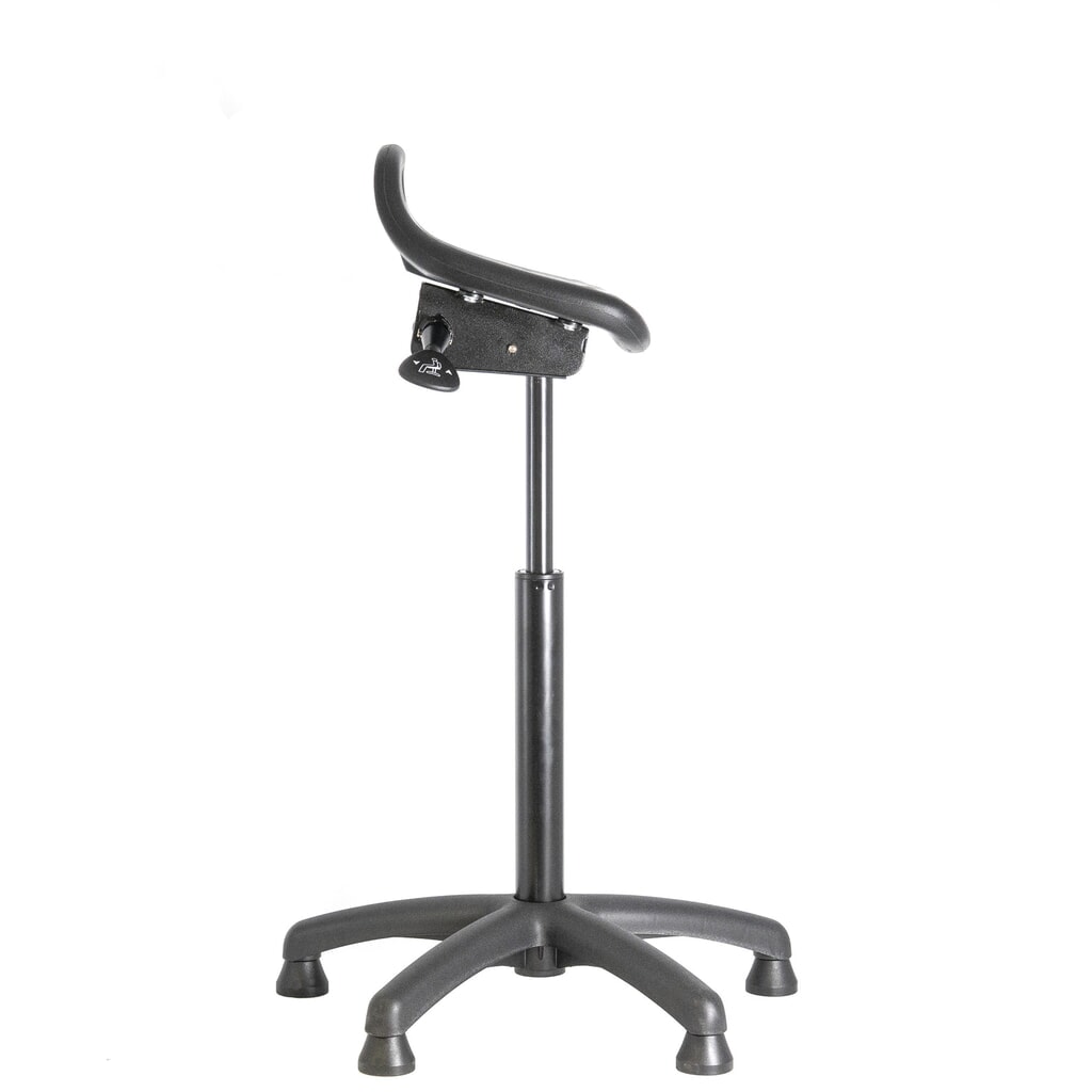 meychair Stehhilfe Futura Basic AF0, stufenlos höhenverstellbar, Kunststoffgestell, Polyurethan-Schaumsitz, Sitzhöhe 610 mm – 880 mm, Gleiter N° de l'image du produit 2 : meychair Stehhilfe Futura Basic AF0, stufenlos höhenverstellbar, Kunststoffgestell, Polyurethan-Schaumsitz, Sitzhöhe 610 mm – 880 mm, Gleiter
