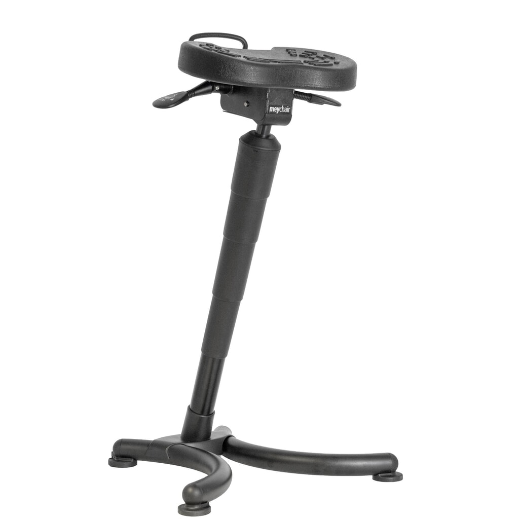 meychair Stehhilfe Futura Basic AF5, stufenlos höhenverstellbar, Stahlgestell, Polyurethan-Schaumsitz, Sitzhöhe 620 mm – 830 mm, Gleiter, Transportrollen Illustration du produit: meychair Stehhilfe Futura Basic AF5, stufenlos höhenverstellbar, Stahlgestell, Polyurethan-Schaumsitz, Sitzhöhe 620 mm – 830 mm, Gleiter, Transportrollen