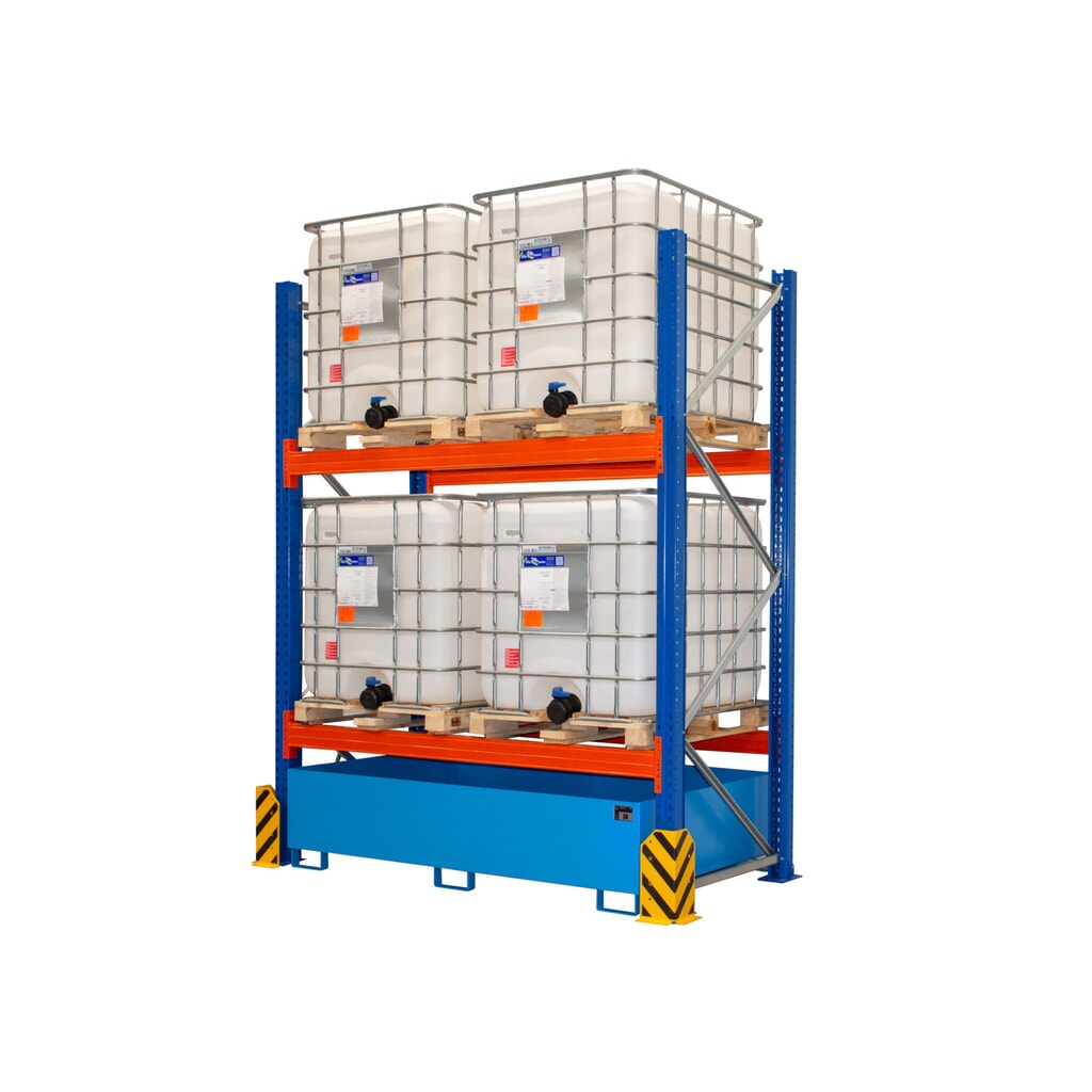 Illustration du produit: Bauer® Gefahrstoffregal UR-G 2200, Regal-Bodenwanne, lichtblau, Grundfeld
