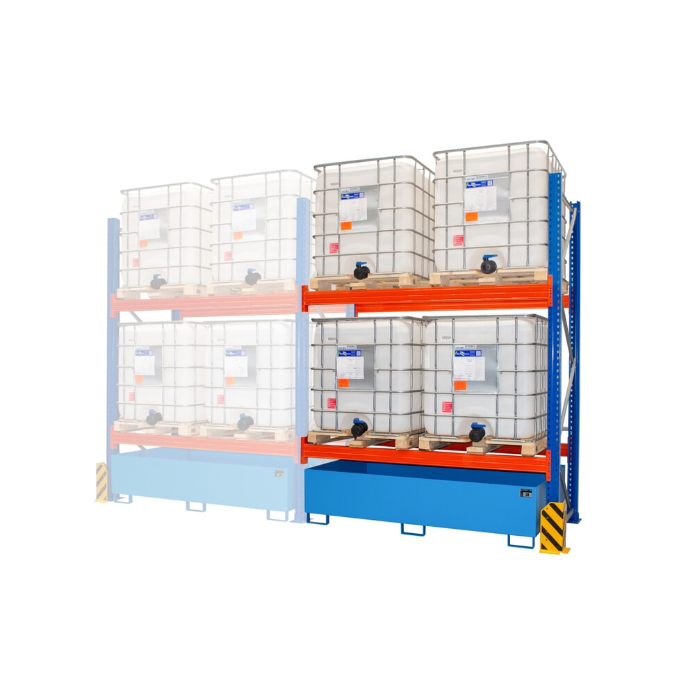 Illustration du produit: Bauer® Gefahrstoffregal UR-A 2200, Regal-Bodenwanne, lichtblau, Anbaufeld
