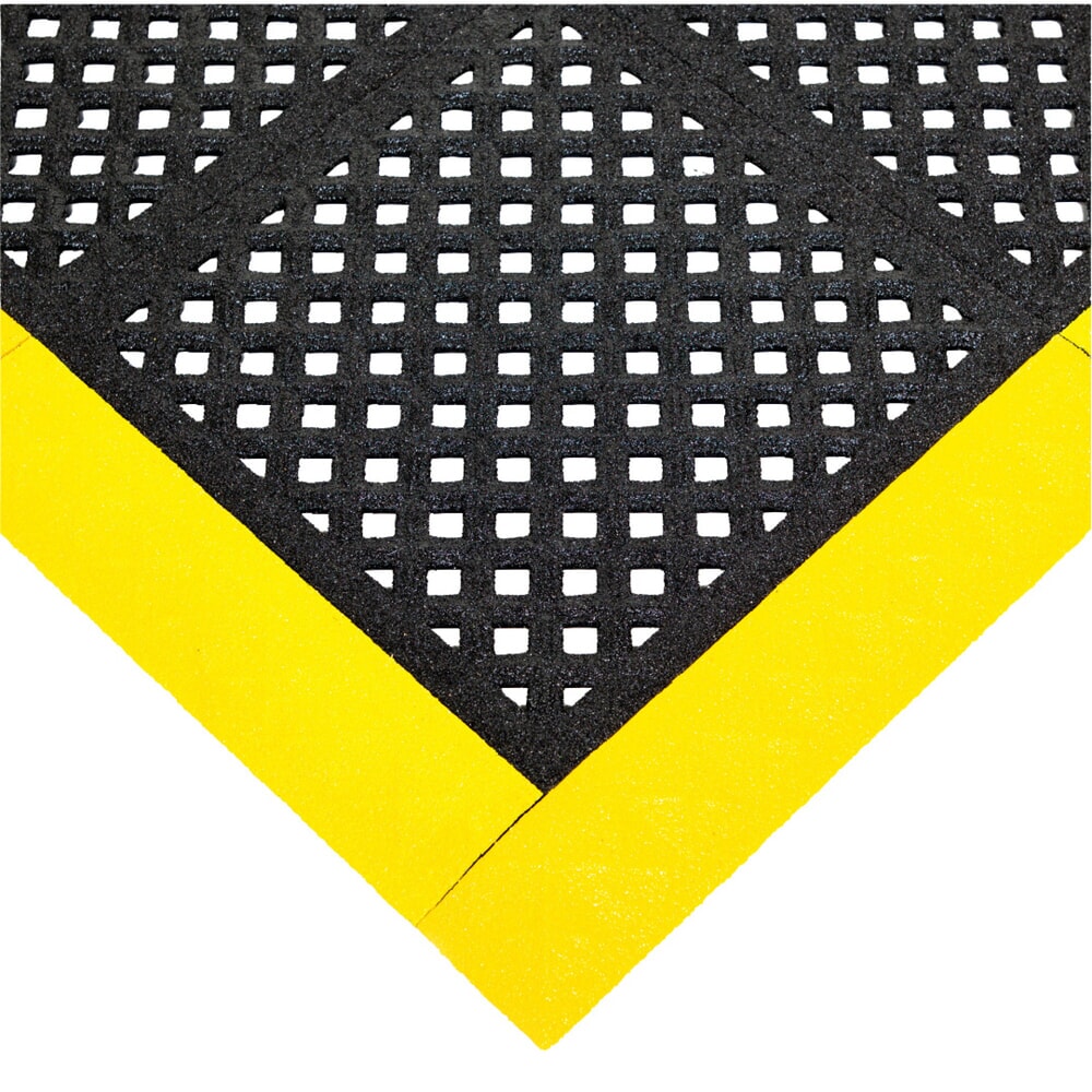 N° de l'image du produit 2 : Sicherheits-Randleiste für REBOURNE® Anti-Ermüdungsmatte H-Serie, Antirutsch, weiblich, gelb, BxL 100 mm x 460 mm