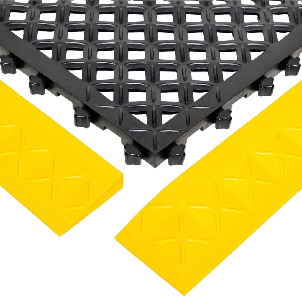 N° de l'image du produit 4 : REBOURNE® Anti-Ermüdungsmatte H2, hochbelastbar, gelochte Oberfläche, modulare Kachel, BxL 460 mm x 460 mm