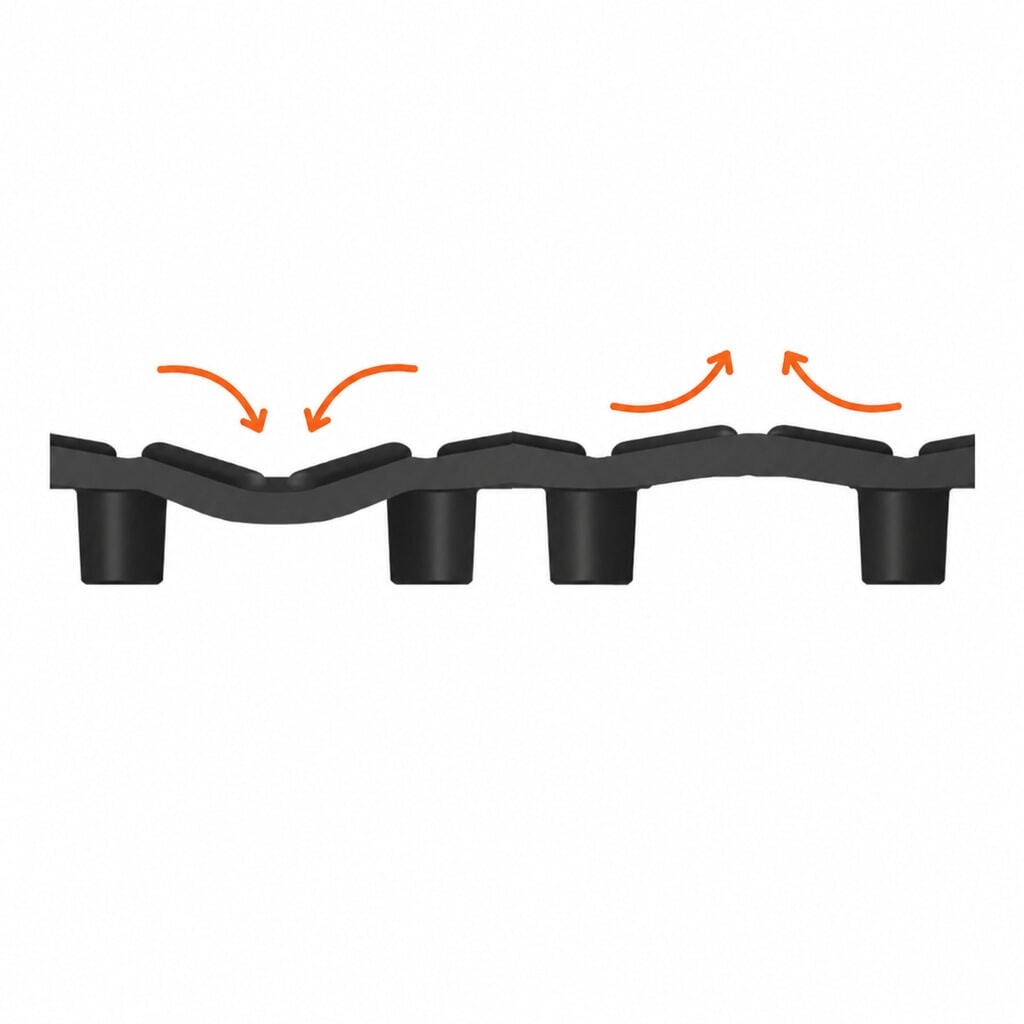 REBOURNE® Anti-Ermüdungsmatte H1, hochbelastbar, Arbeitsplatz-Set mit 4 Randleisten, BxL 1120 mm x 1120 mm N° de l'image du produit 7 : REBOURNE® Anti-Ermüdungsmatte H1, hochbelastbar, Arbeitsplatz-Set mit 4 Randleisten, BxL 1120 mm x 1120 mm