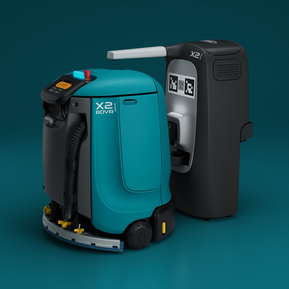 N° de l'image du produit 14 : Tennant® Reinigungsroboter X2 ROVR SCRUB, kompakte Bauweise, mit KI-Unterstützung