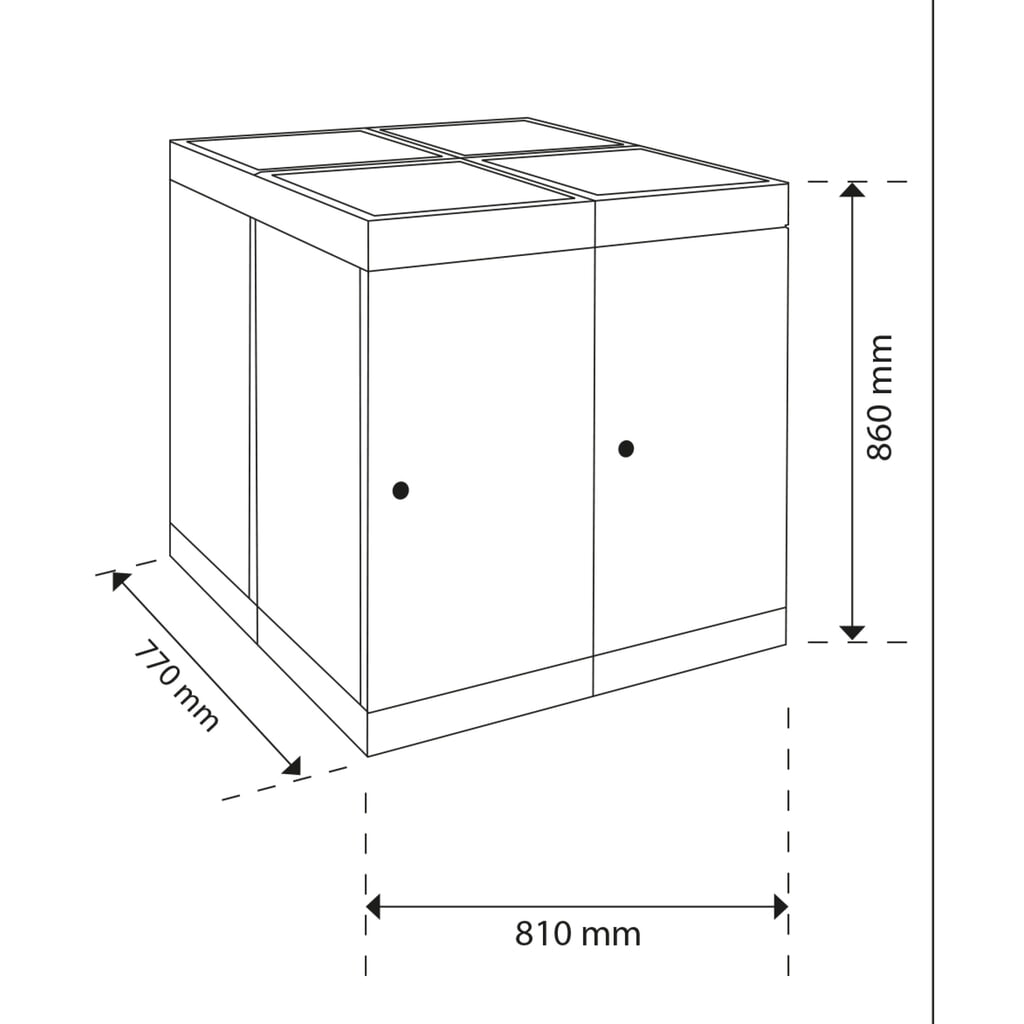 N° de l'image du produit 3 : Collecteur de déchets stumpf®, 4x 30 litres, multicolore