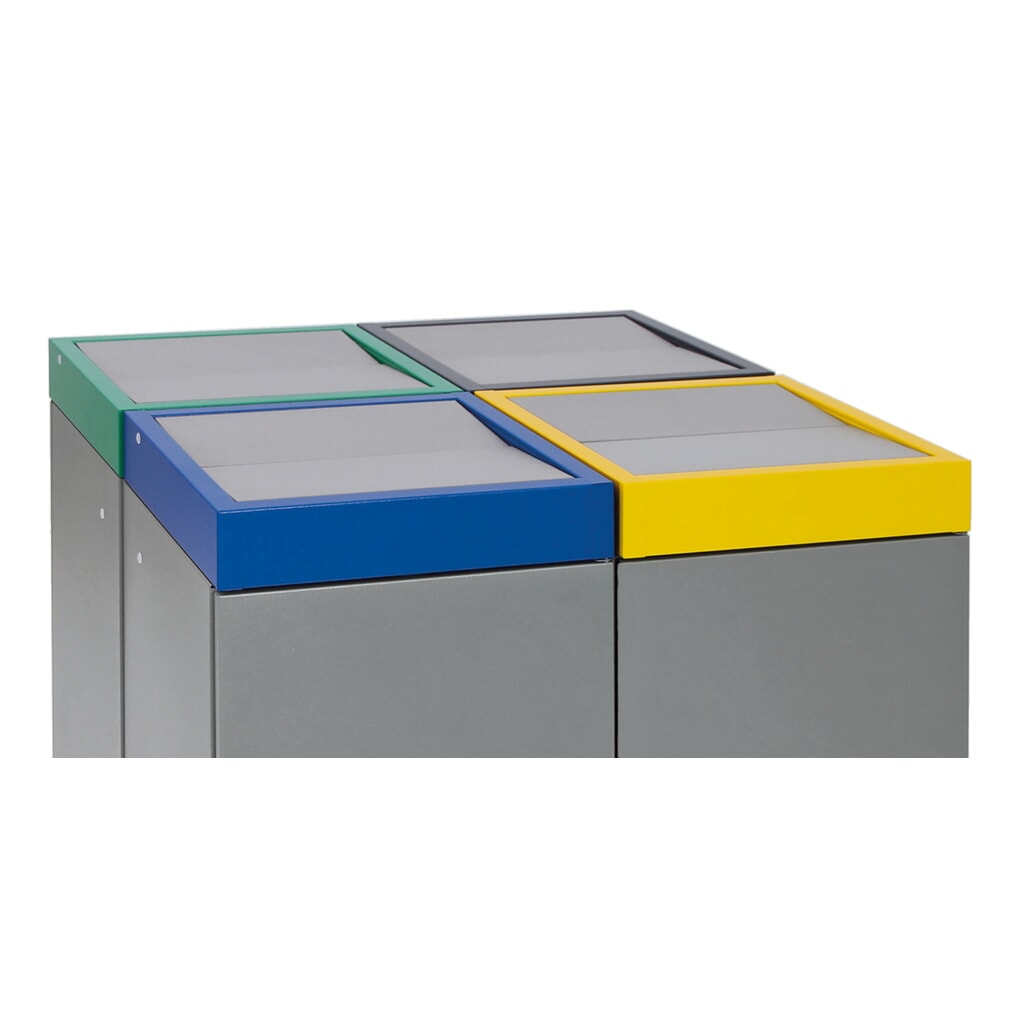 Collecteur de déchets stumpf®, 4x 30 litres, multicolore N° de l'image du produit 4 : Collecteur de déchets stumpf®, 4x 30 litres, multicolore