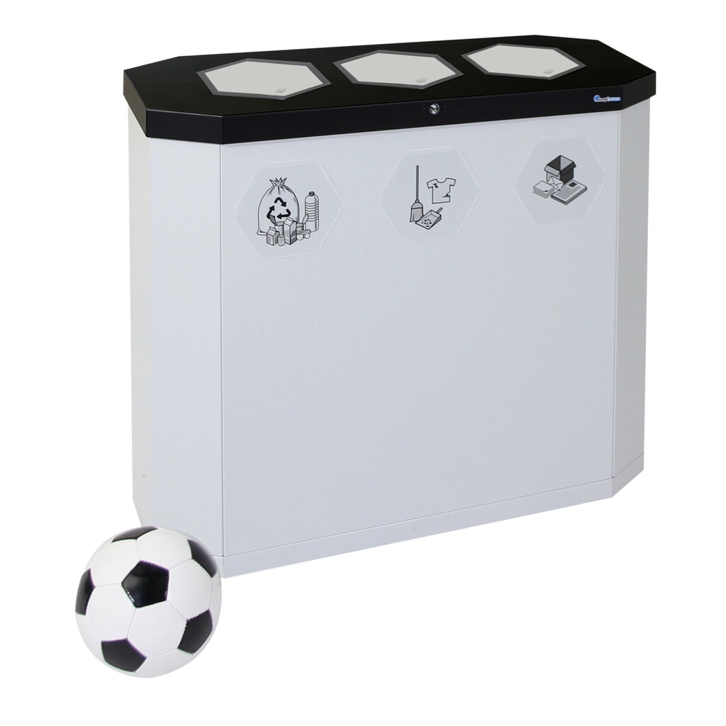 Conteneur à déchets stumpf®, Sixco 3 smart gris clair N° de l'image du produit 7 : Conteneur à déchets stumpf®, Sixco 3 smart gris clair