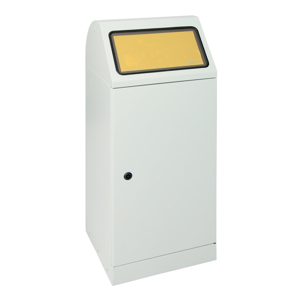 N° de l'image du produit 3 : Collecteur de recyclage stumpf®, 70 litres, avec porte battante et support pour sac poubelle