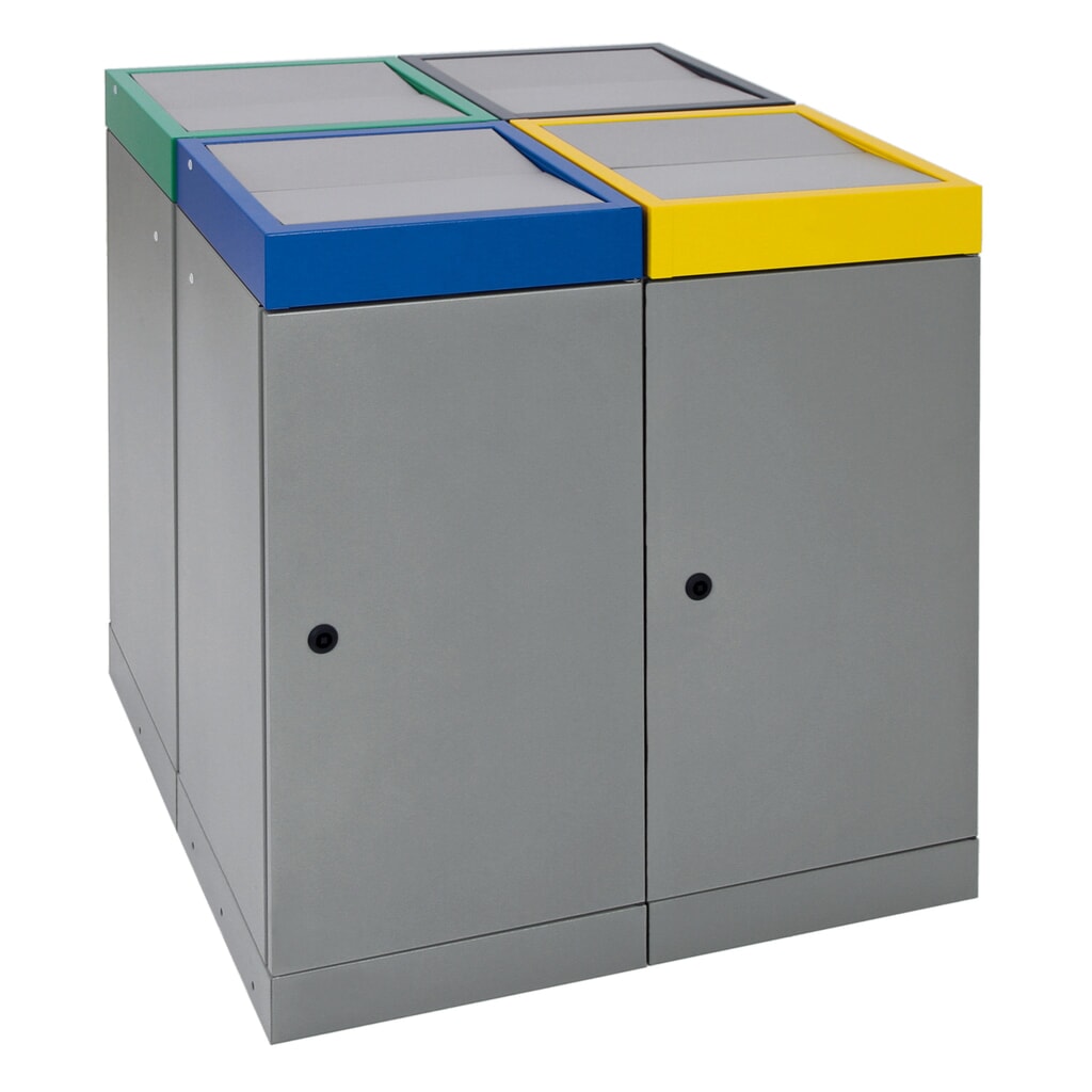N° de l'image du produit 11 : Collecteur de déchets stumpf®, 4x 30 litres, multicolore