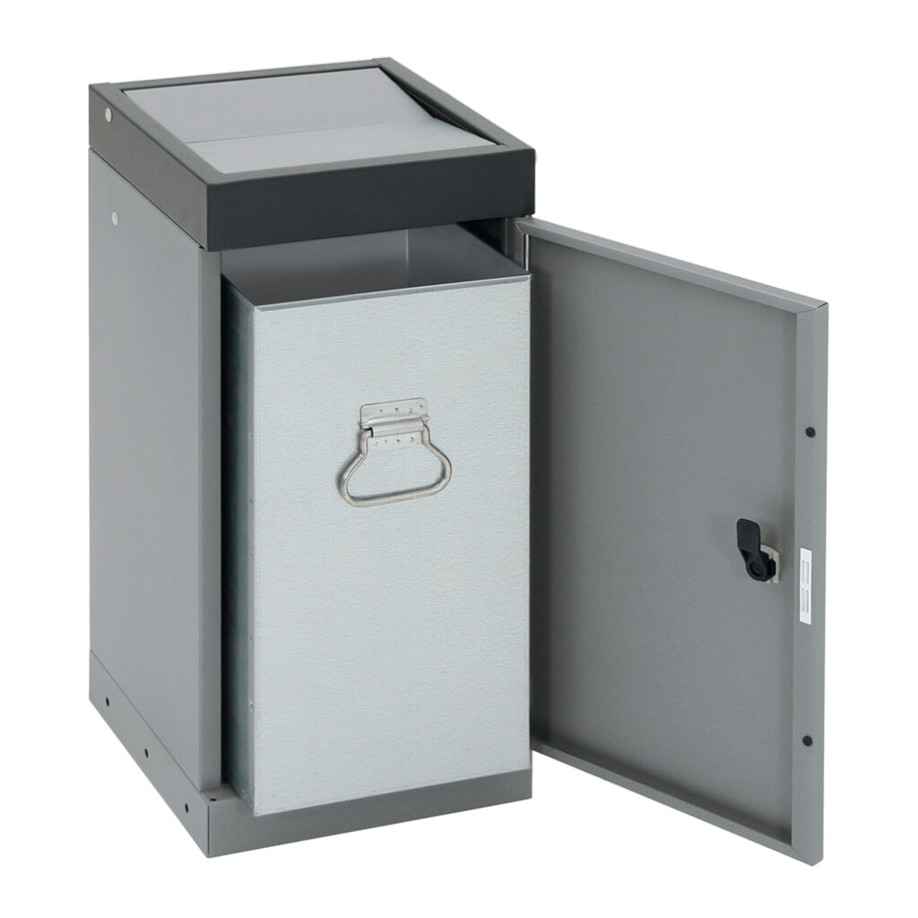 N° de l'image du produit 4 : Collecteur de déchets stumpf®, 1x 30 litres, couvercle anthracite