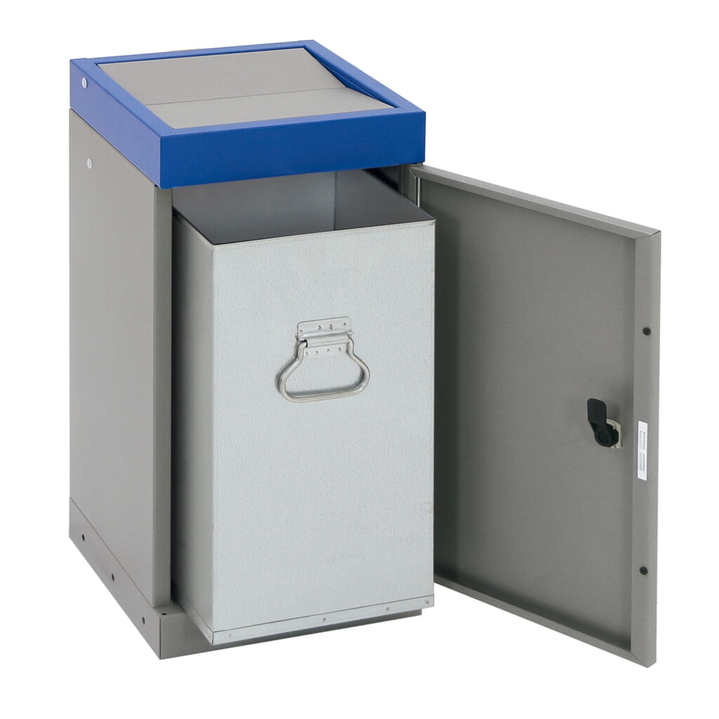 Collecteur de déchets stumpf®, 1x 30 litres, couvercle bleu N° de l'image du produit 4 : Collecteur de déchets stumpf®, 1x 30 litres, couvercle bleu