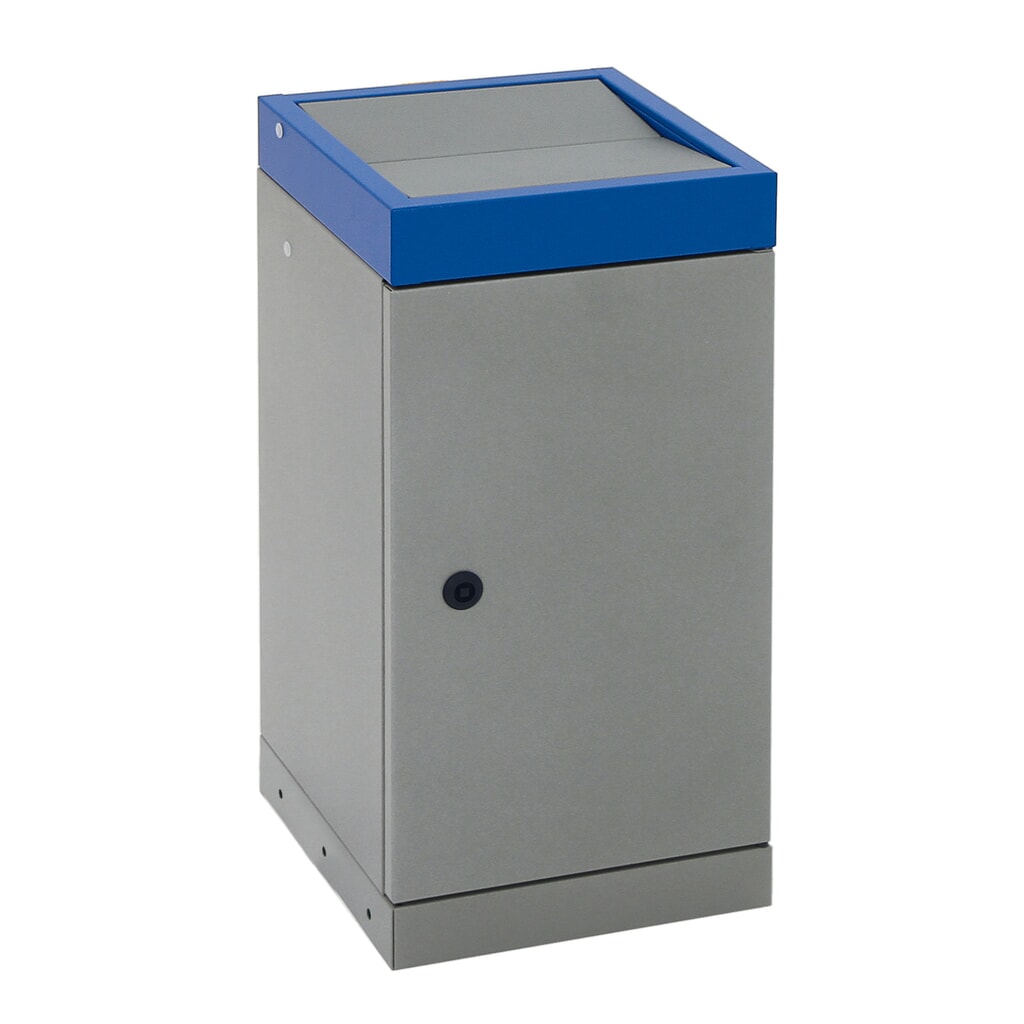 Collecteur de déchets stumpf®, 1x 30 litres, couvercle bleu N° de l'image du produit 6 : Collecteur de déchets stumpf®, 1x 30 litres, couvercle bleu