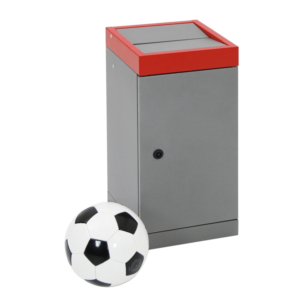 Collecteur de déchets stumpf®, 1x 30 litres, couvercle rouge N° de l'image du produit 5 : Collecteur de déchets stumpf®, 1x 30 litres, couvercle rouge