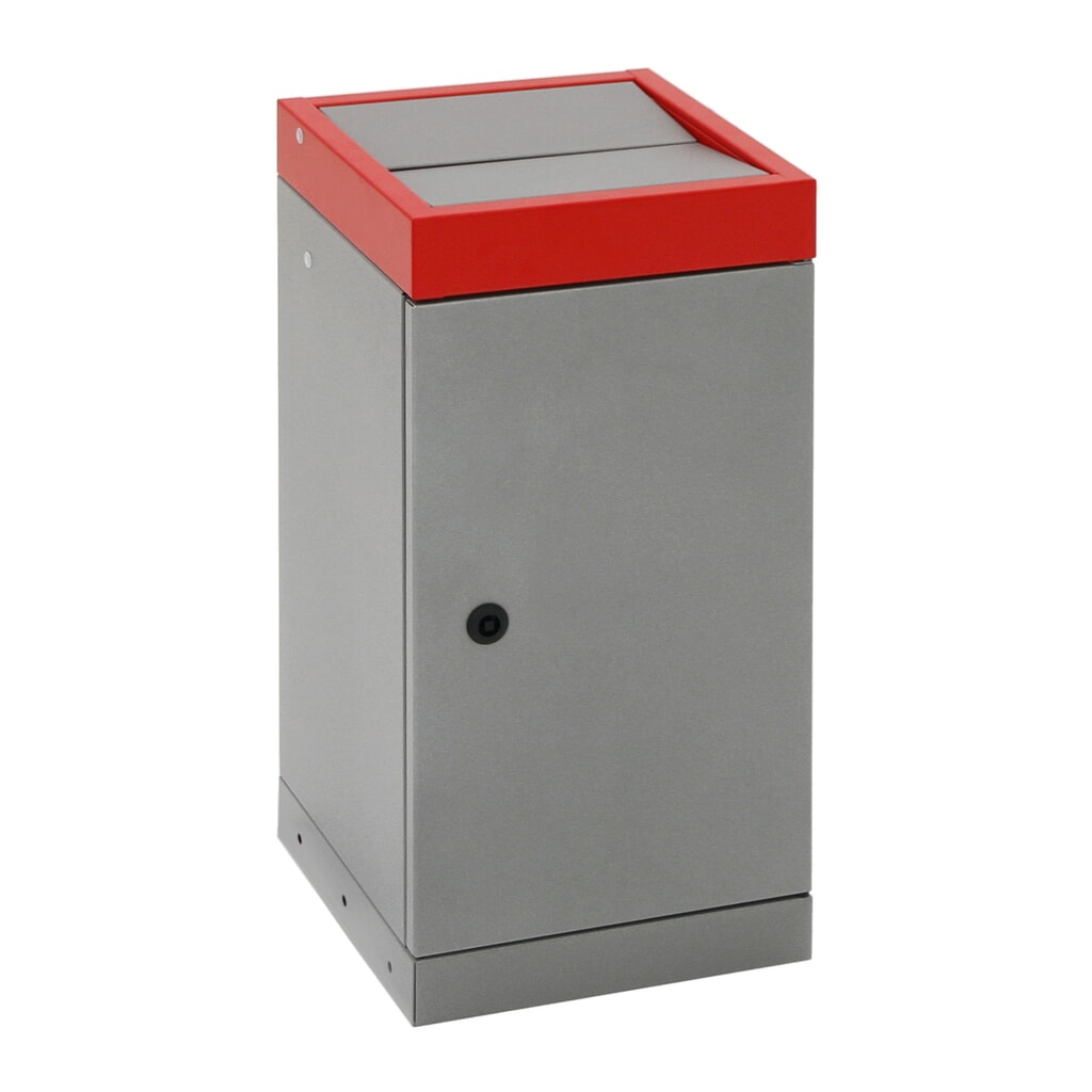 N° de l'image du produit 6 : Collecteur de déchets stumpf®, 1x 30 litres, couvercle rouge
