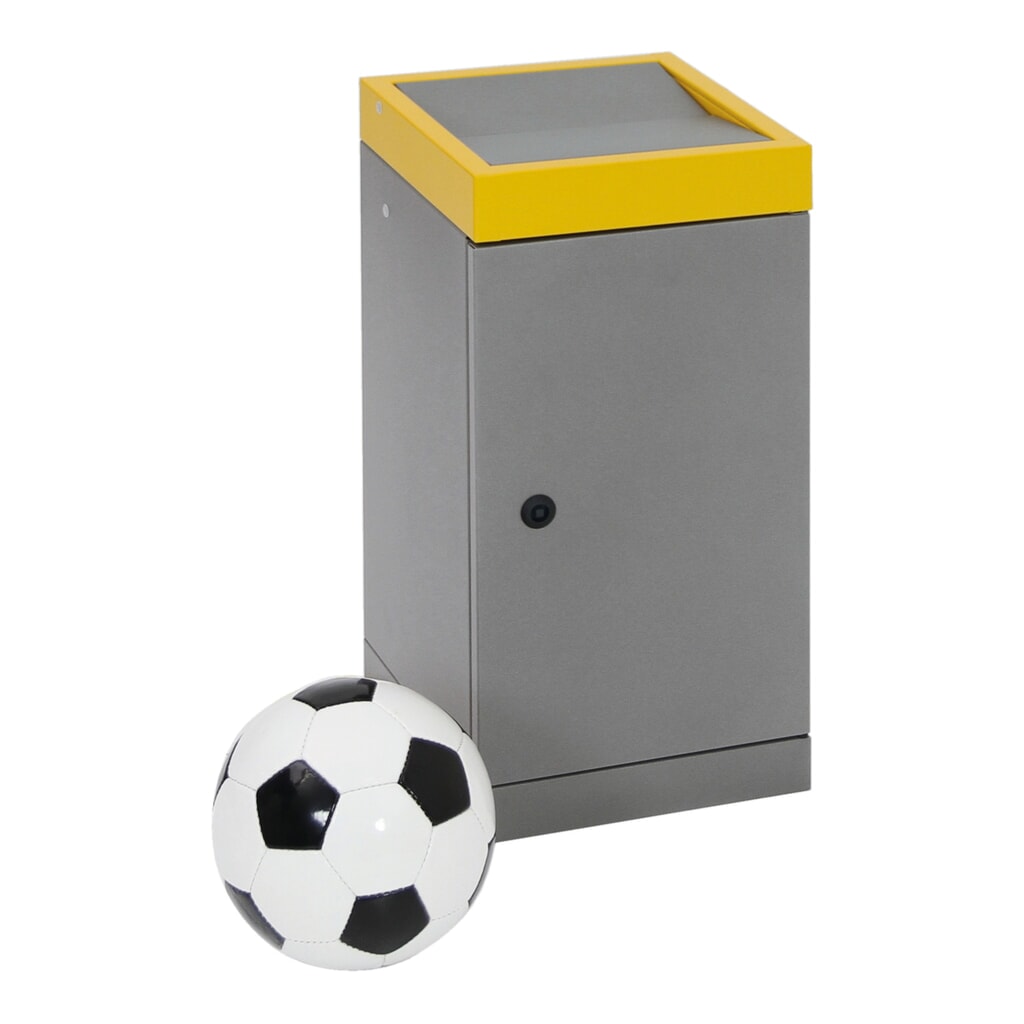 Collecteur de déchets stumpf®, 1x 30 litres, couvercle jaune N° de l'image du produit 5 : Collecteur de déchets stumpf®, 1x 30 litres, couvercle jaune