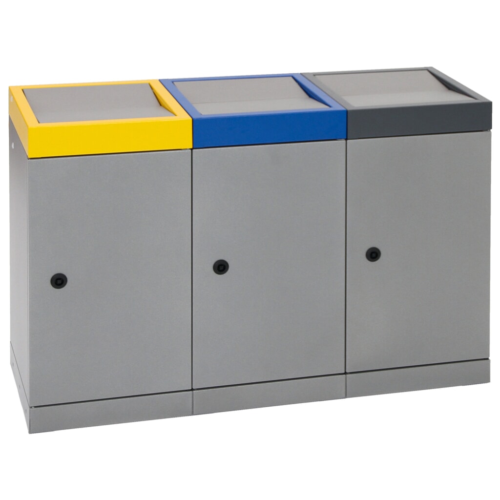 Collecteur de déchets stumpf®, 3x 30 litres, multicolore N° de l'image du produit 11 : Collecteur de déchets stumpf®, 3x 30 litres, multicolore